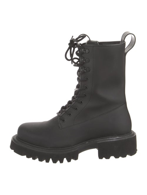Rains Leather Combat Boots