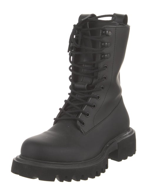 Rains Leather Combat Boots