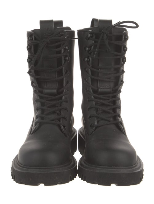 Rains Leather Combat Boots