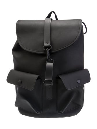 Rains Leather Backpack
