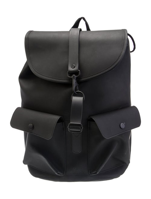 Rains Leather Backpack