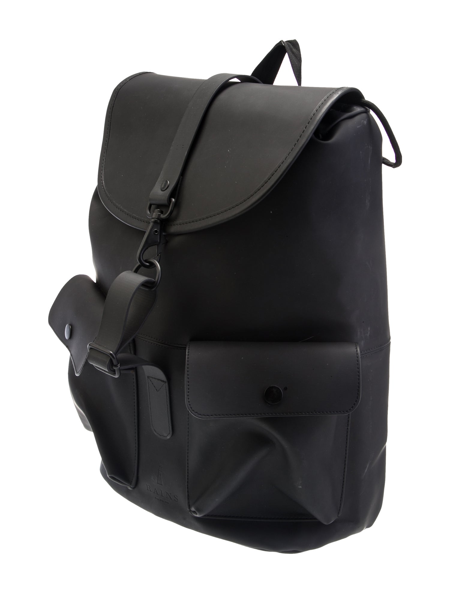 Rains Leather Backpack