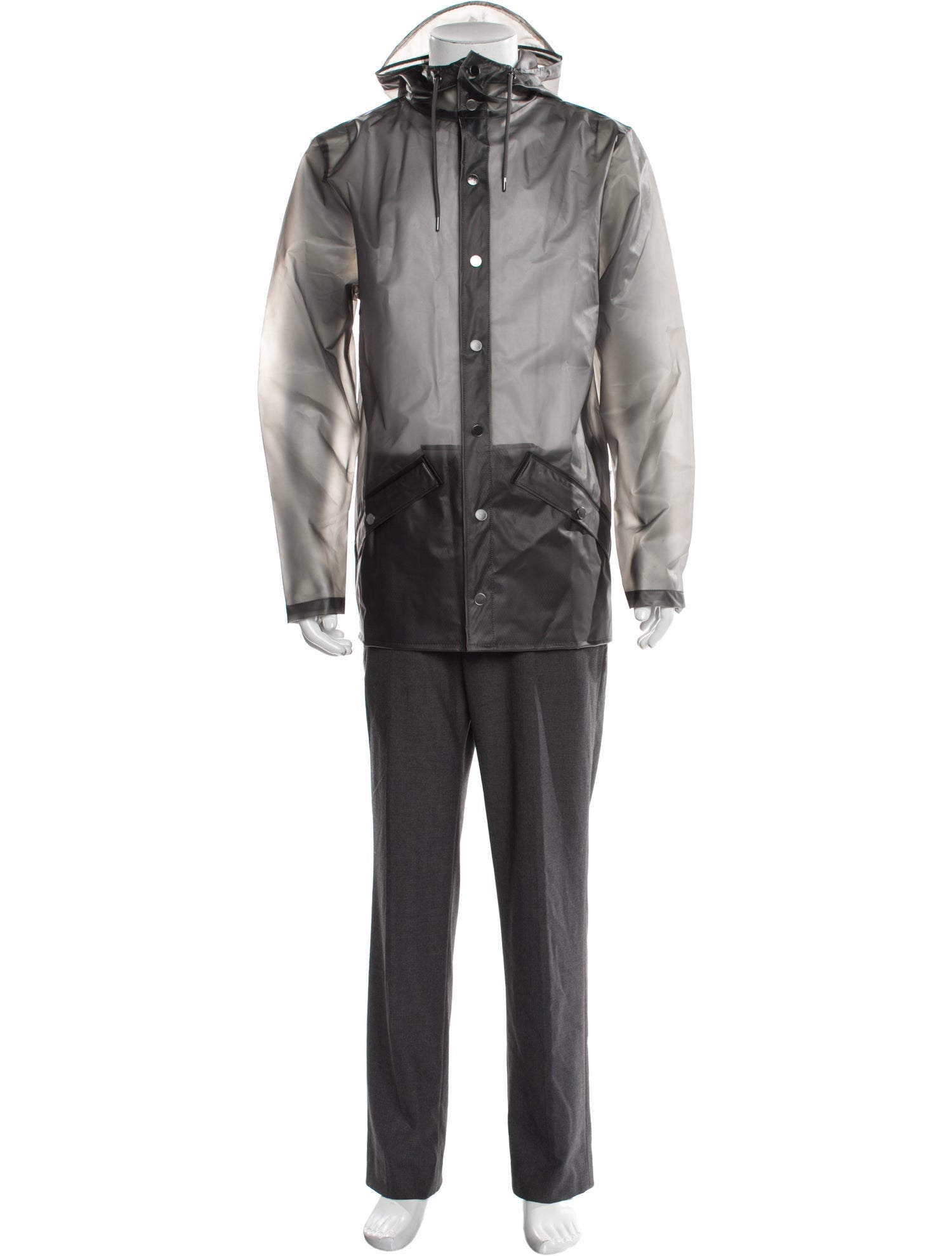 Rains Colorblock Pattern Parka