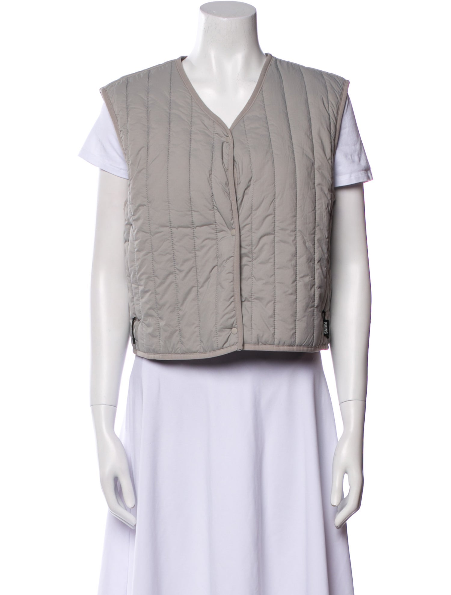 Rains Nylon Striped Vest w/ Tags