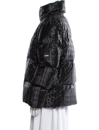 Rains Nylon Faux Fur Jacket