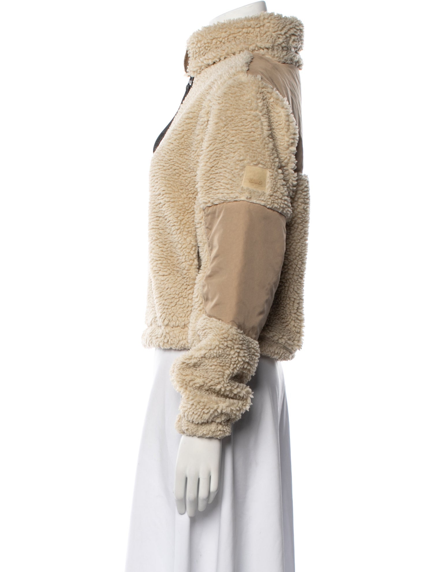 Rains Faux Shearling Faux Fur Jacket