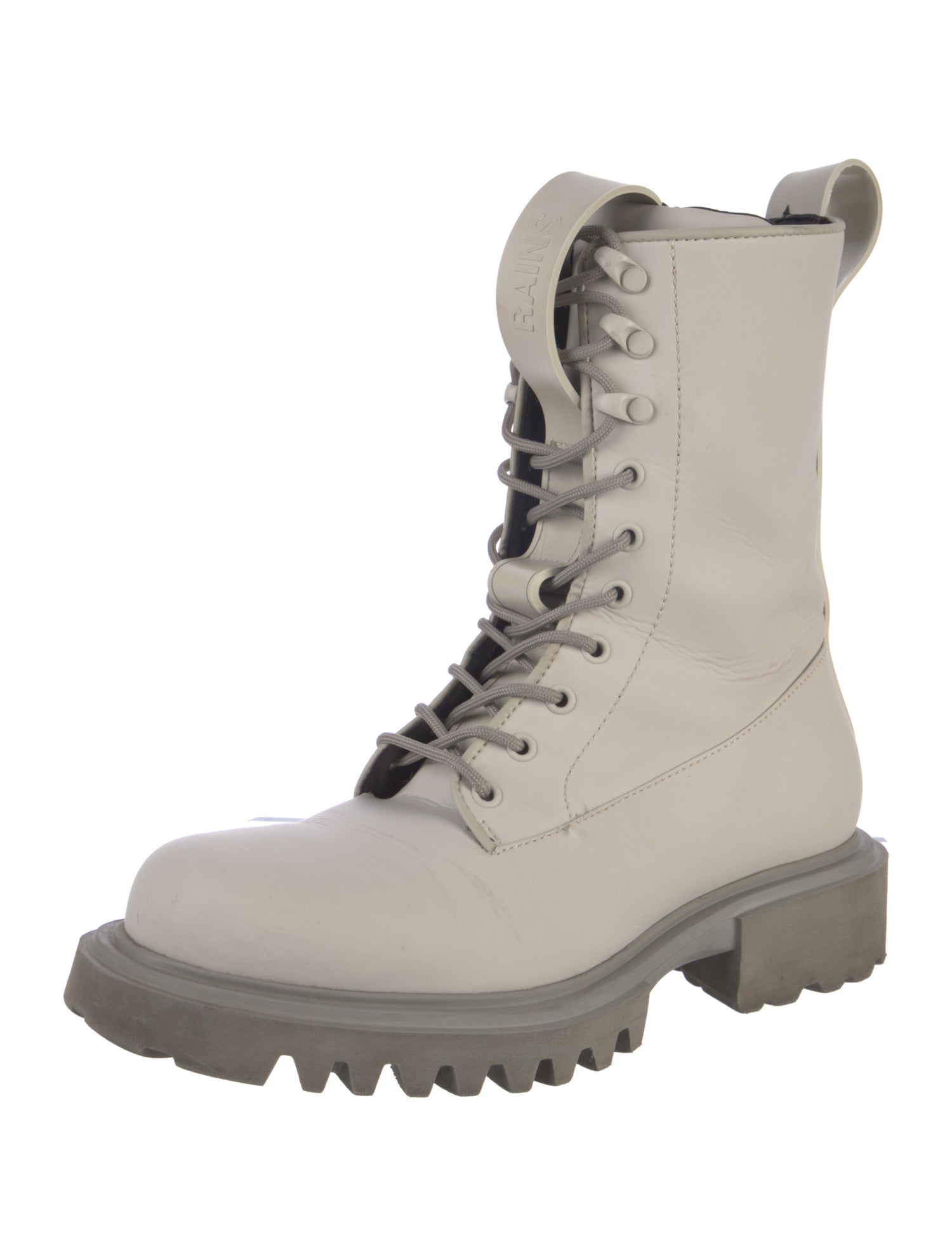 Rains Leather Combat Boots