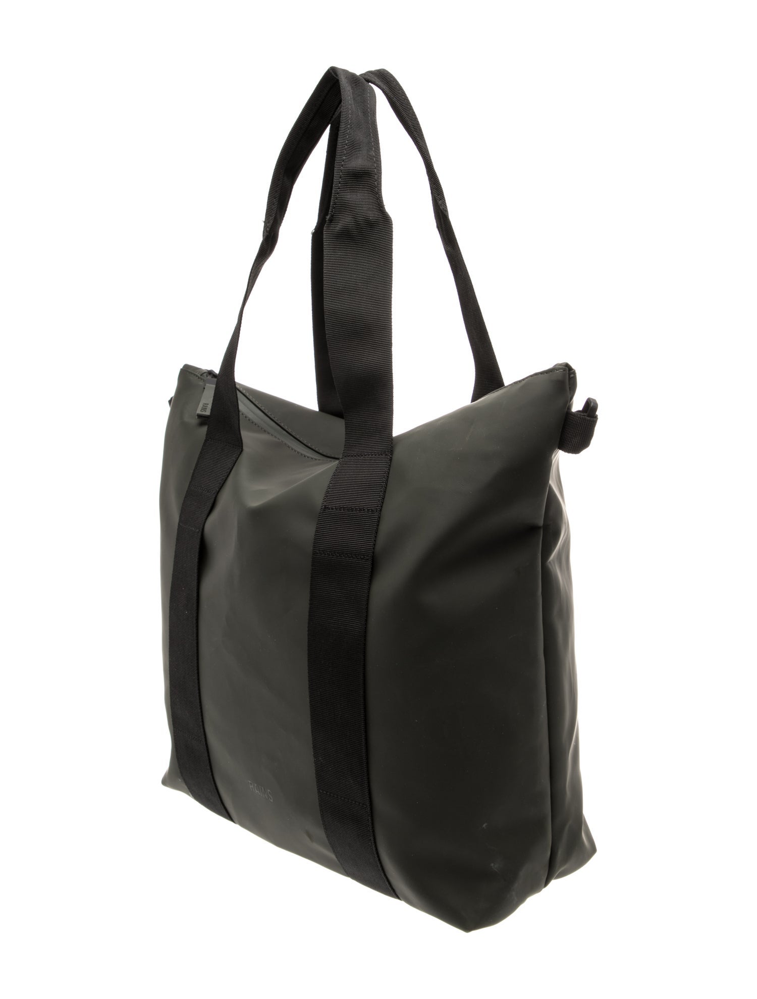Rains Leather Weekender Bag
