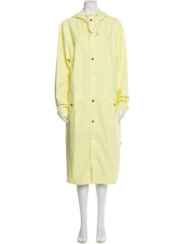 Pre-owned Rains Trench Coat W/ Tags In Yellow