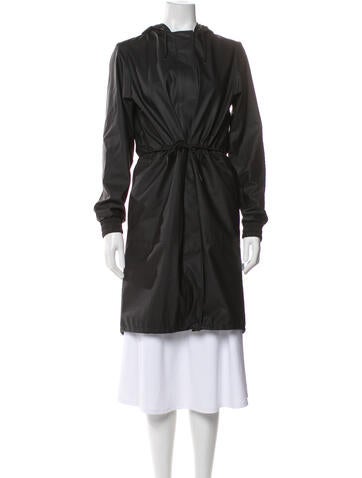 Pre-owned Rains Coat In Gray