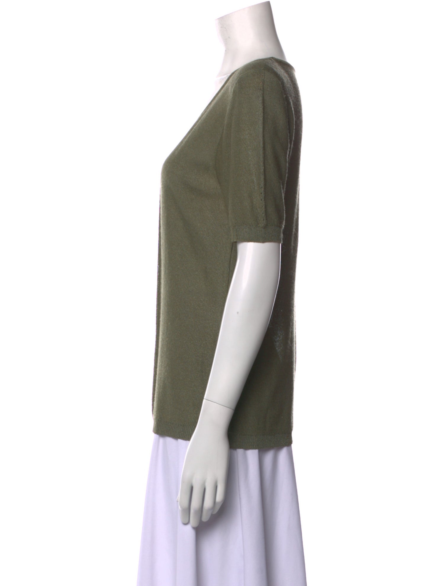 Ripetta Silk Scoop Neck T-Shirt