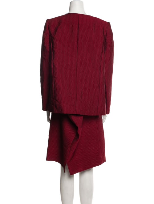 Ripetta Silk Embroidered Accent Skirt Suit