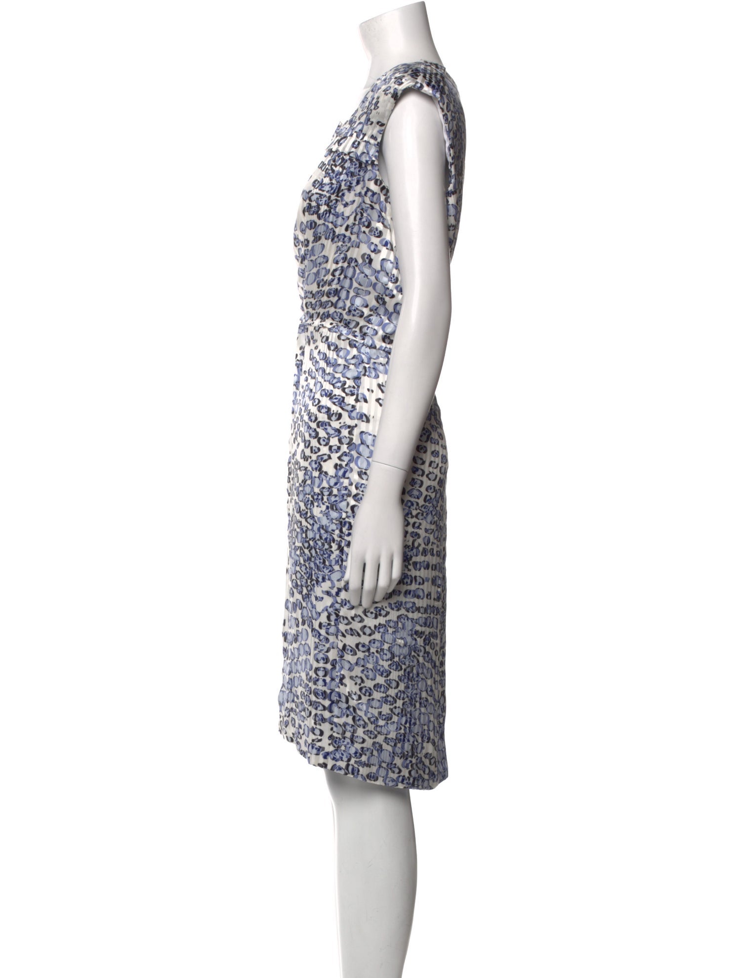 Ripetta Silk Knee-Length Dress