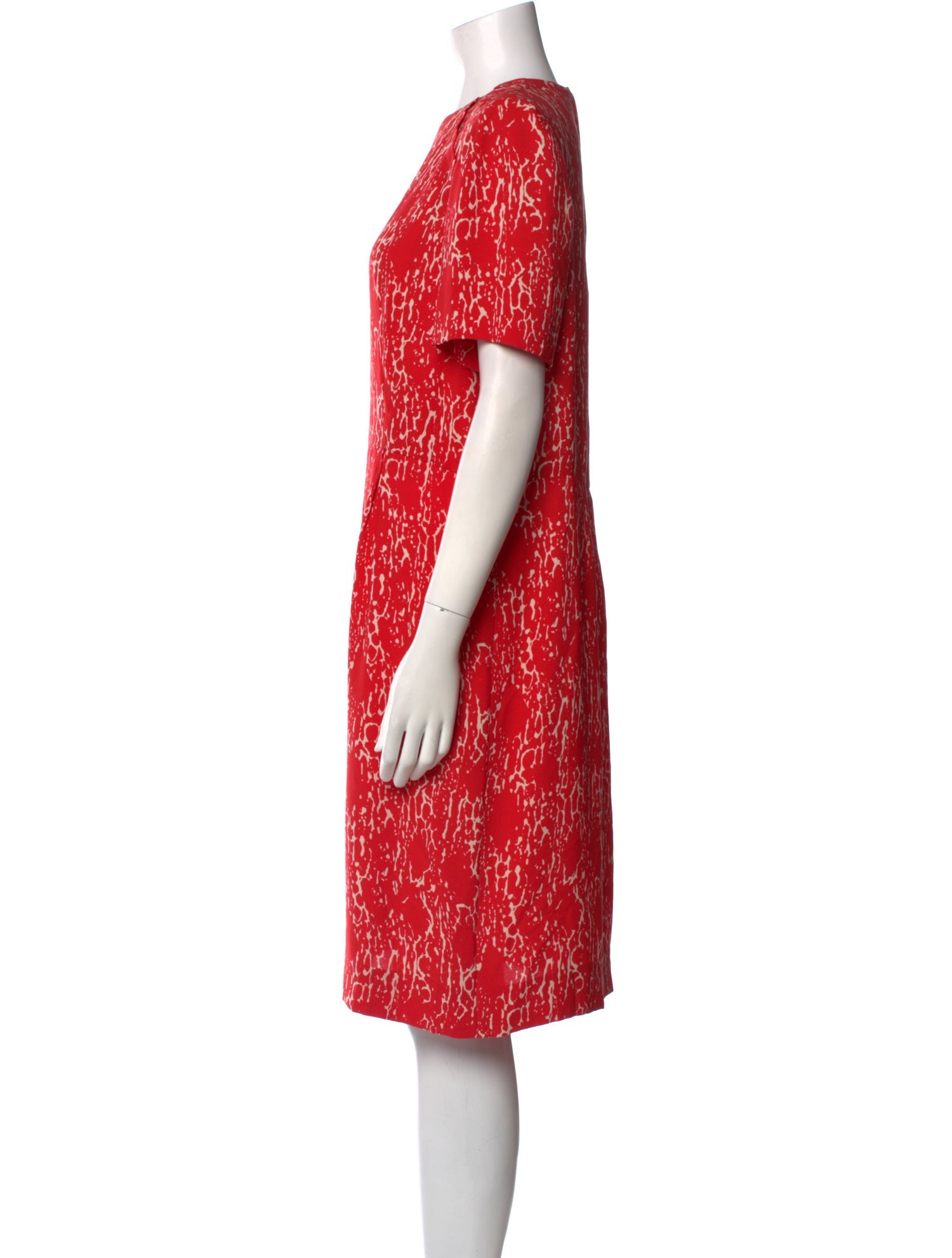 Ripetta Silk Knee-Length Dress