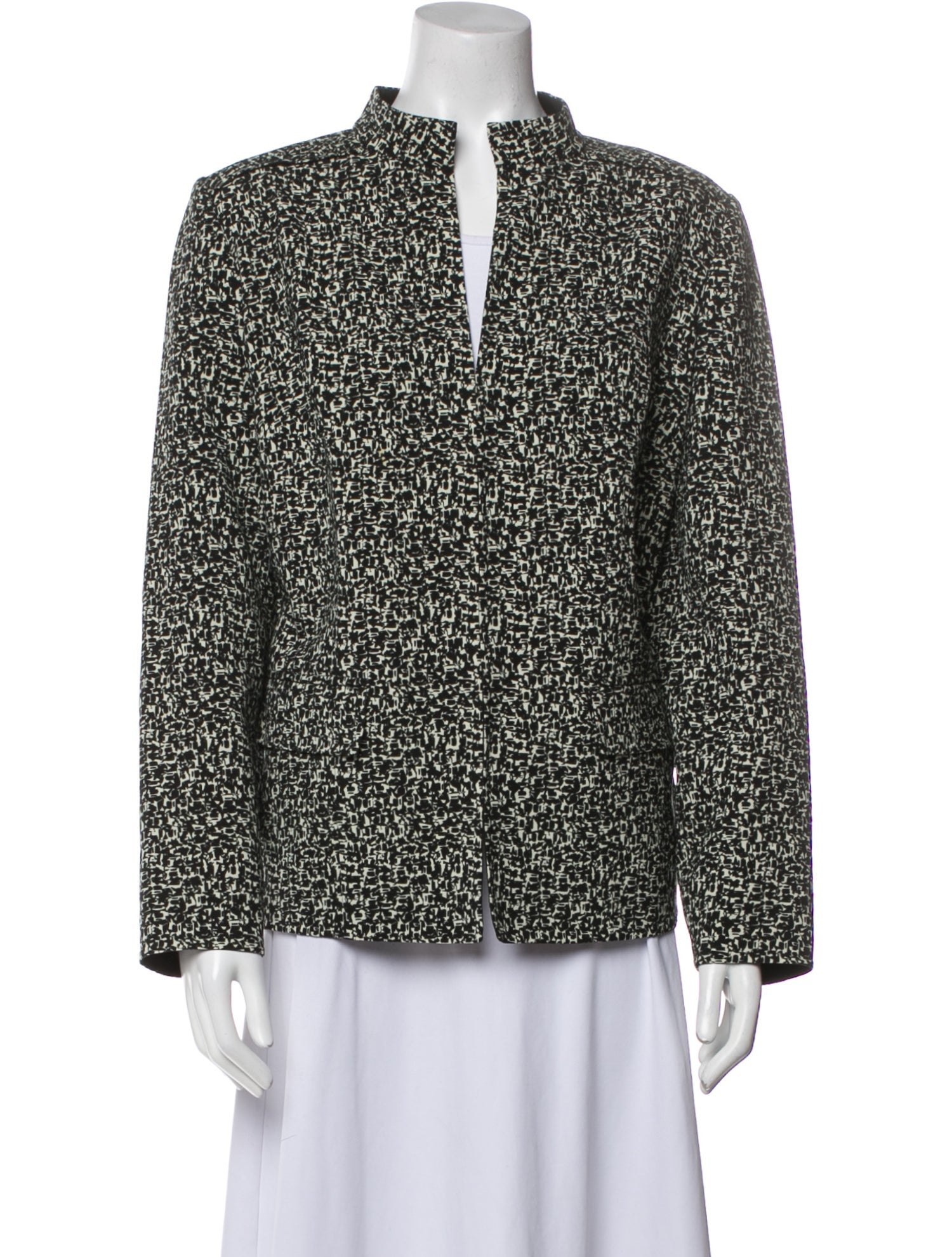 Ripetta Wool Printed Evening Jacket