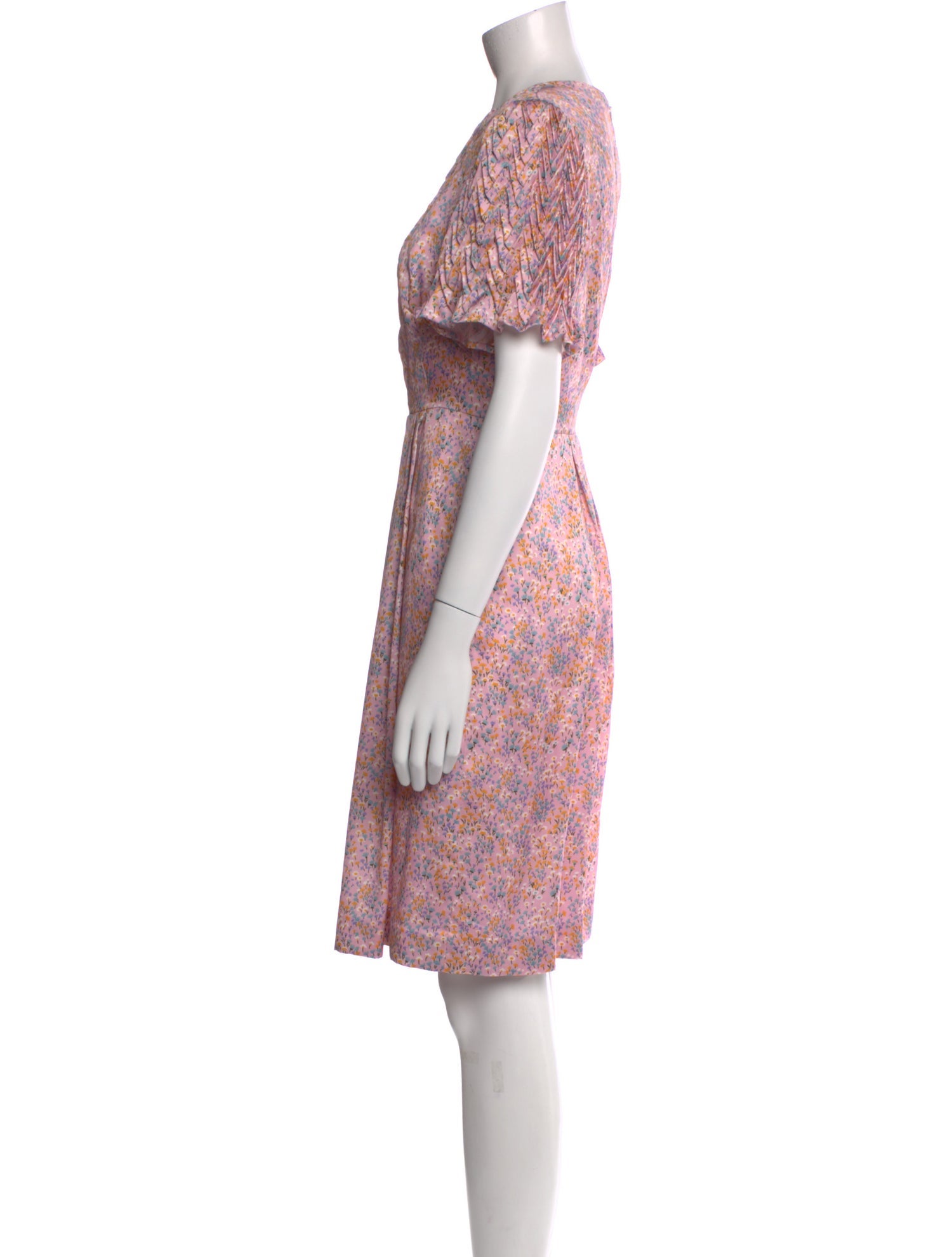 Ripetta Silk Knee-Length Dress