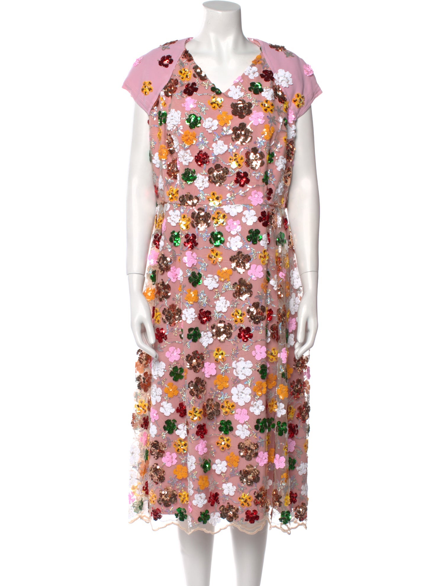 Ripetta Floral Print Midi Length Dress