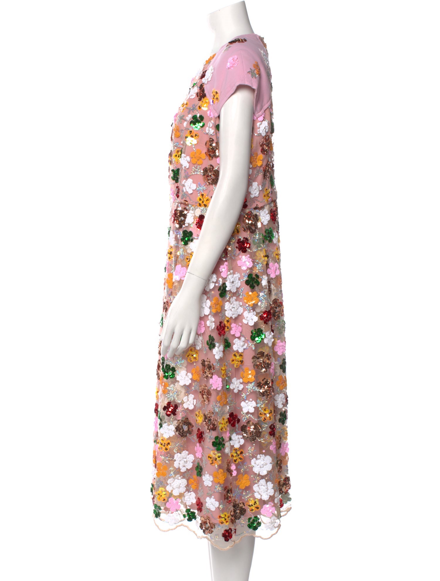 Ripetta Floral Print Midi Length Dress