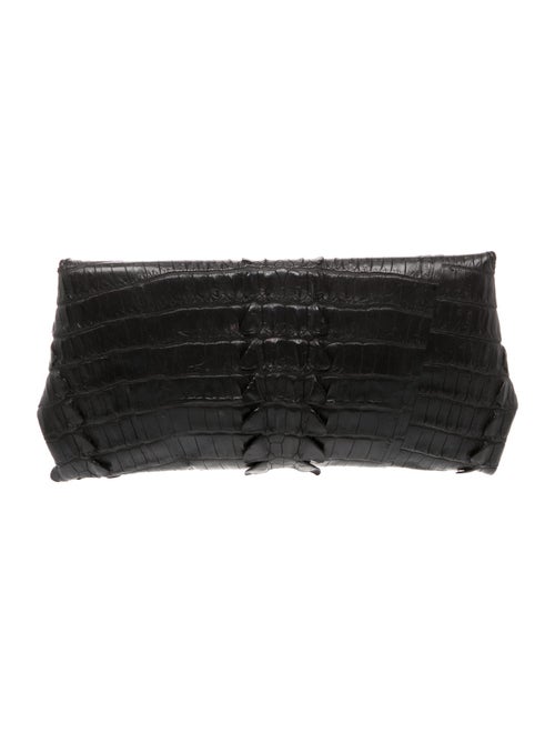 Raven Kauffman Crocodile Clutch