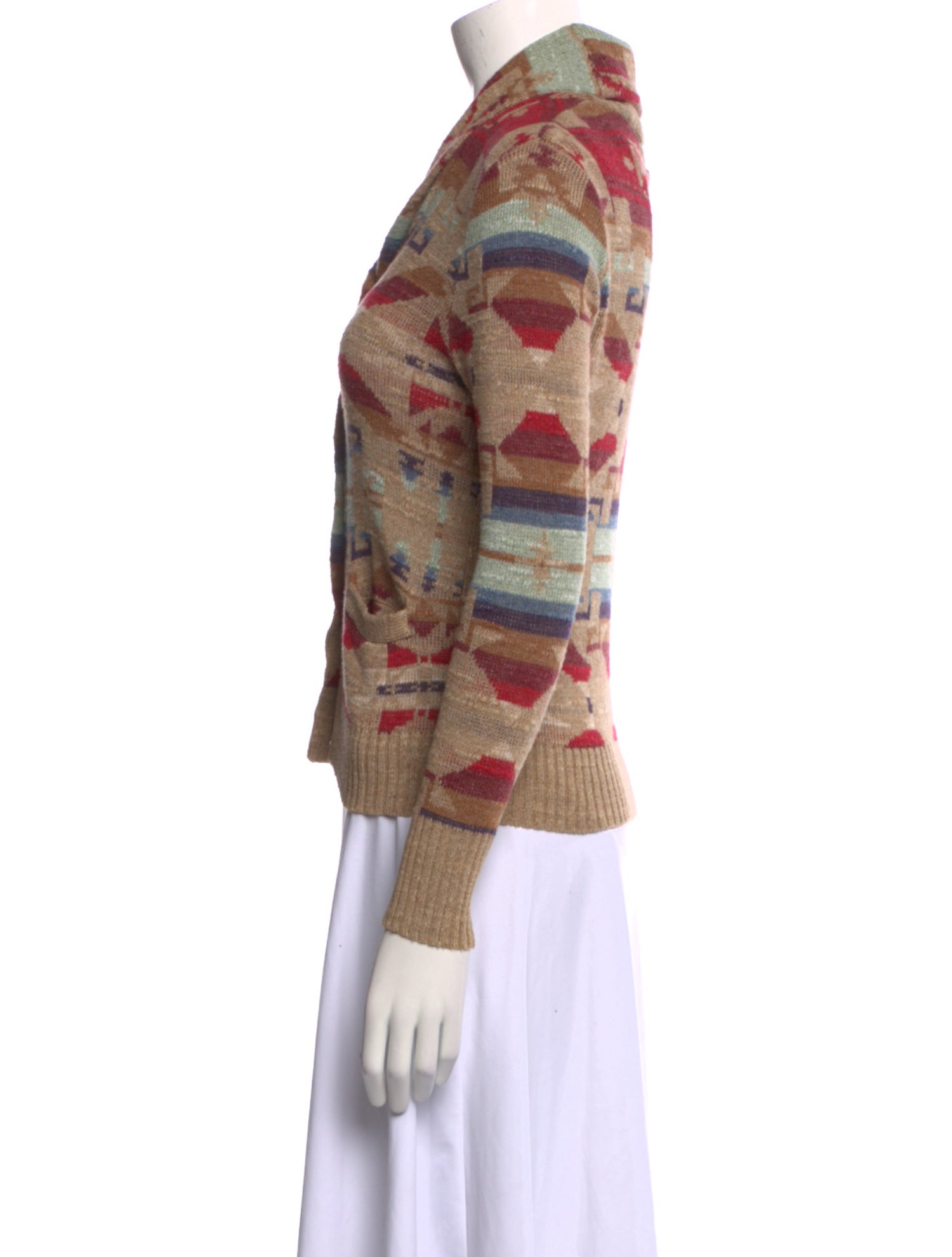 Ralph Lauren Denim & Supply Printed V-Neck Sweater