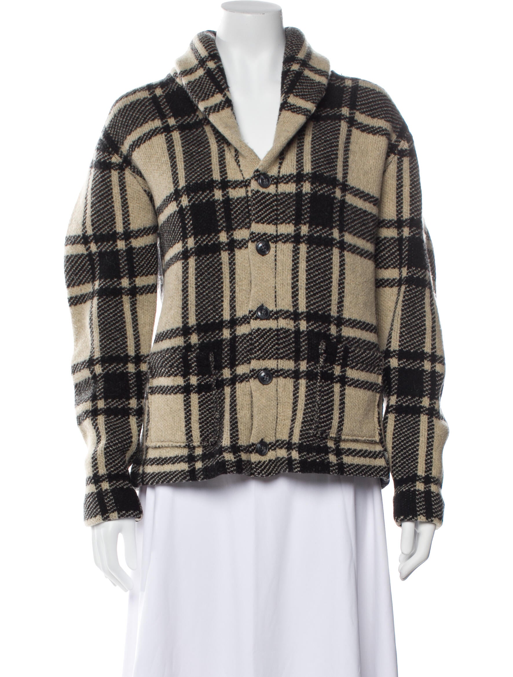 Ralph Lauren Denim & Supply Lambswool Plaid Print Sweater