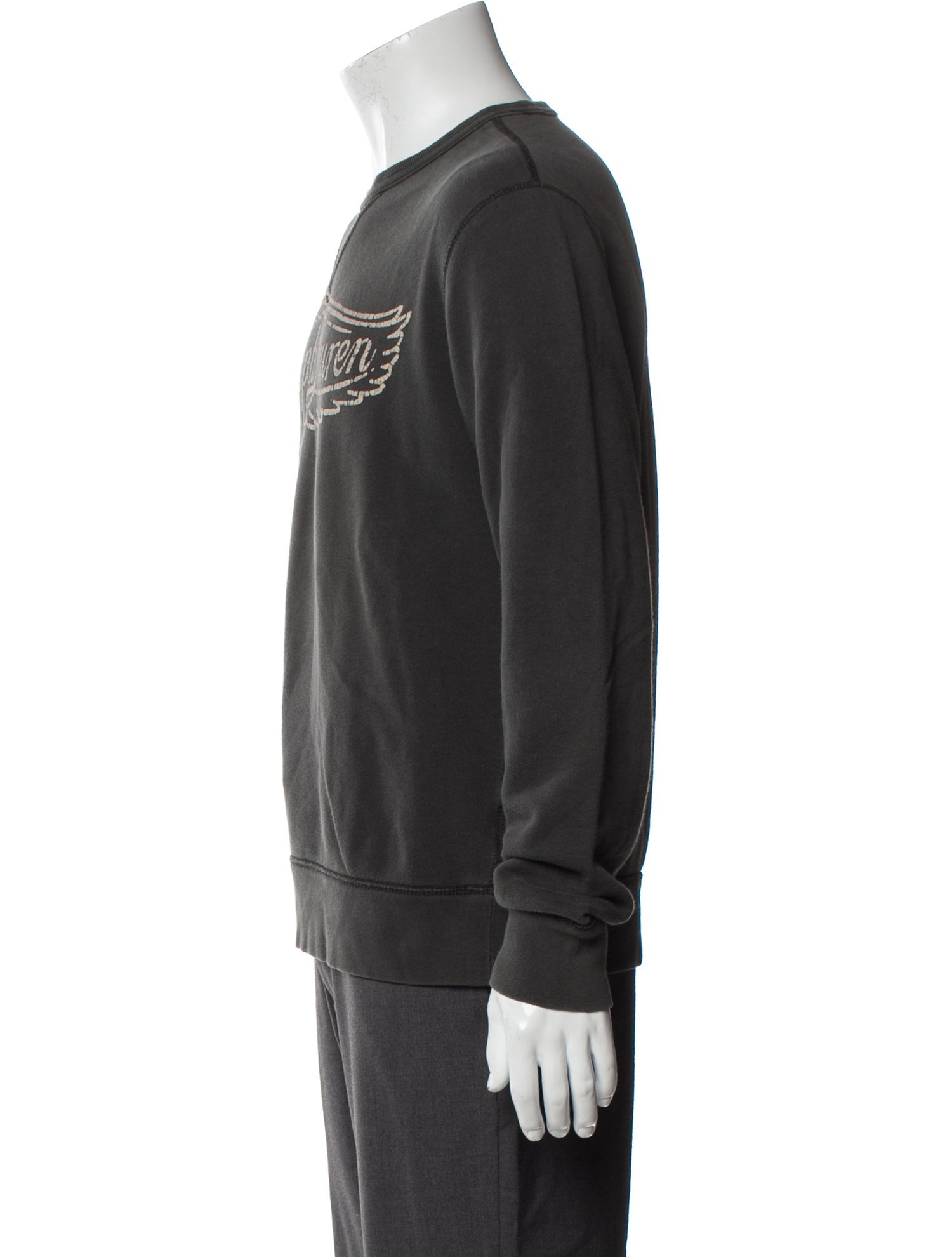 Ralph Lauren Denim & Supply Graphic Print Crew Neck Sweatshirt