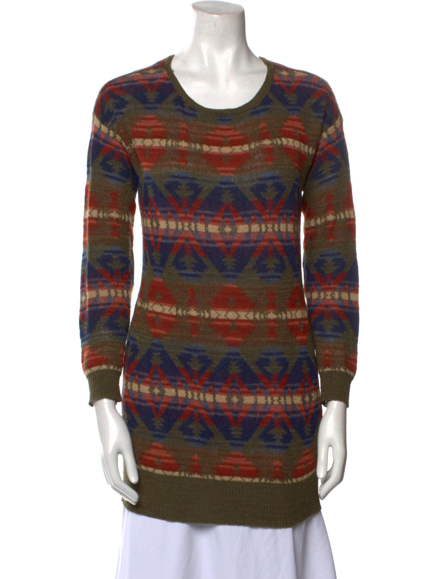 Ralph Lauren Denim & Supply Printed Scoop Neck Sweater