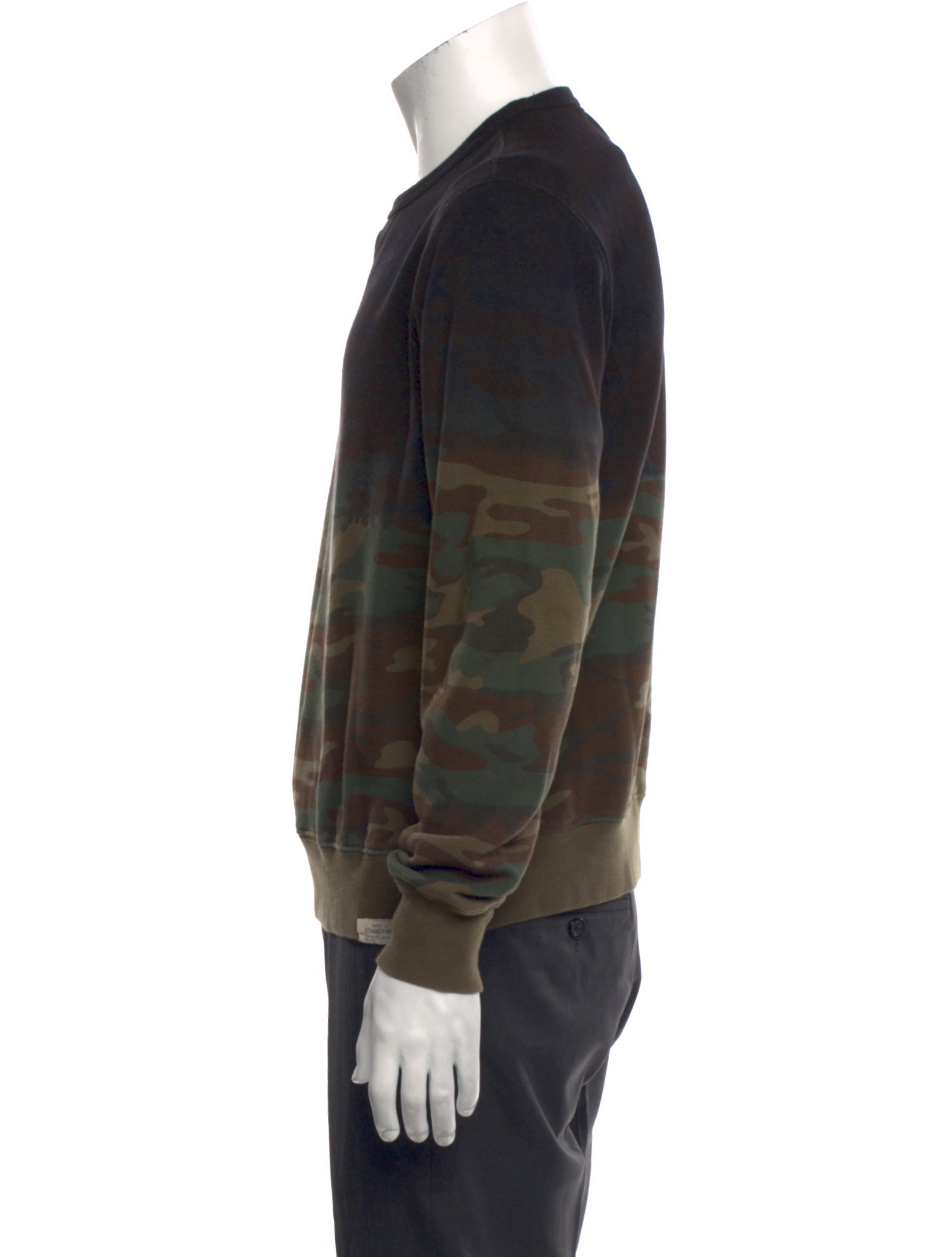 Ralph Lauren Denim & Supply Camouflage Print Crew Neck Sweatshirt