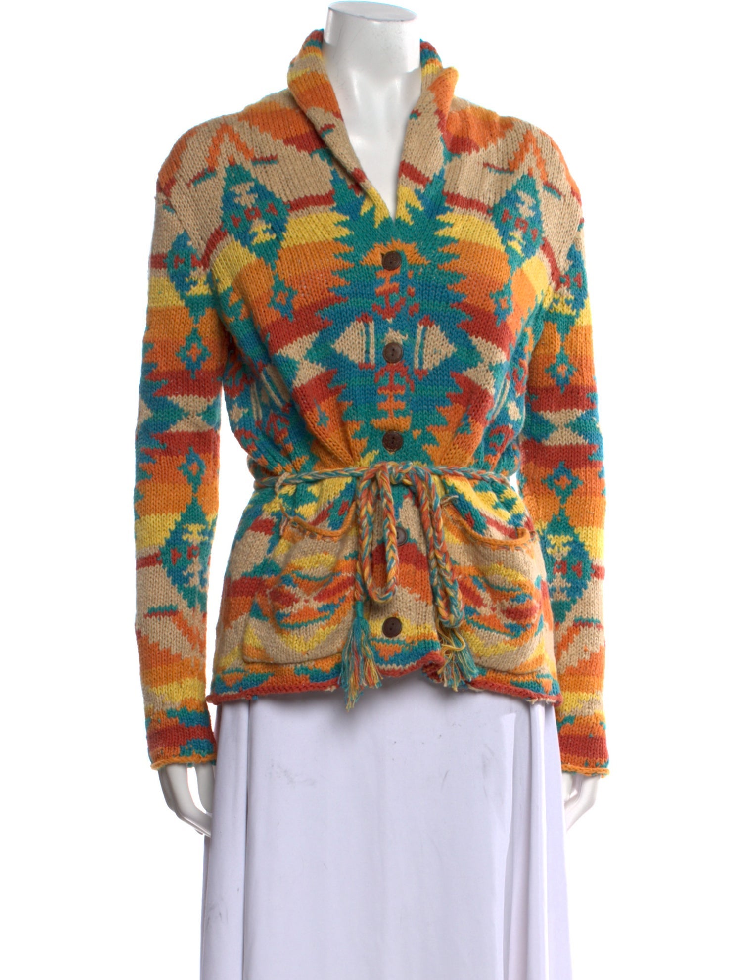 Ralph Lauren Denim & Supply Printed V-Neck Sweater