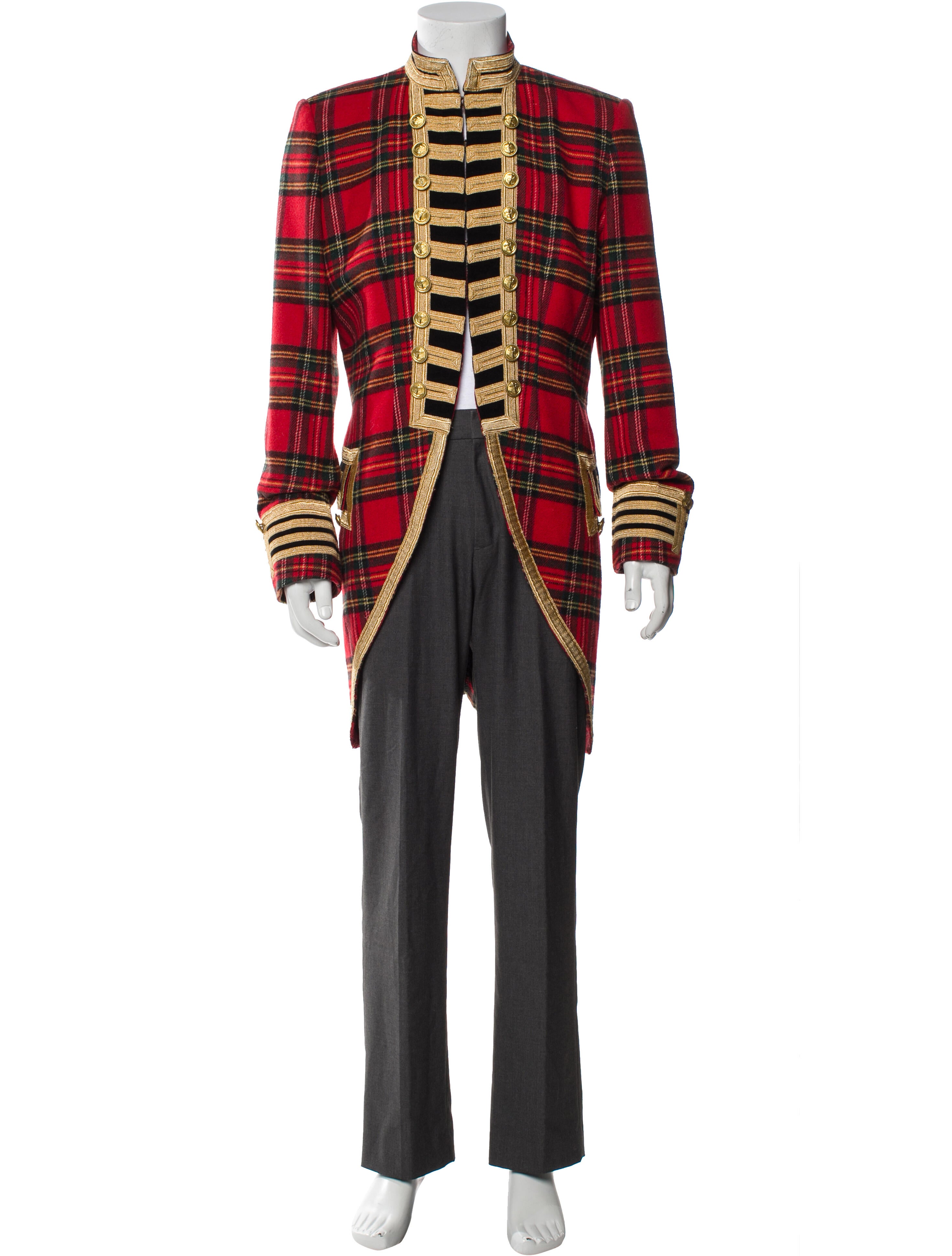 Ralph Lauren Denim & Supply Plaid Print Coat