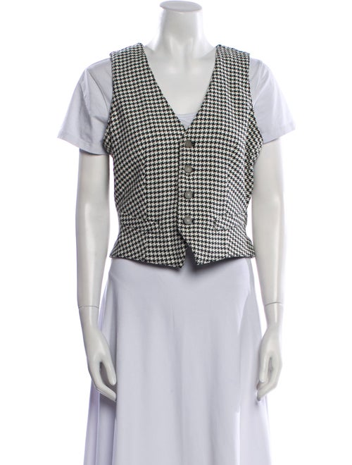 Ralph Lauren Denim & Supply Houndstooth Print Vest