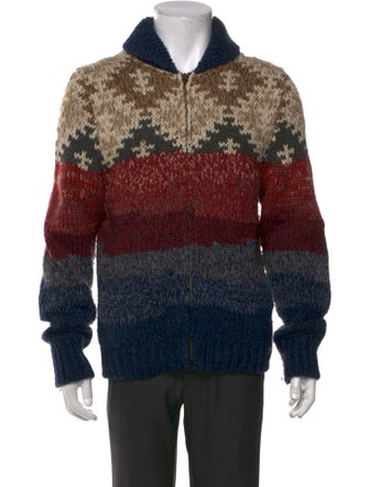 Ralph Lauren Denim & Supply Printed Collar Cardigan