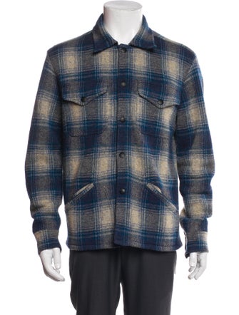 Ralph Lauren Denim & Supply Wool Plaid Print Polo Sweater