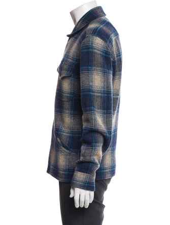 Ralph Lauren Denim & Supply Wool Plaid Print Polo Sweater