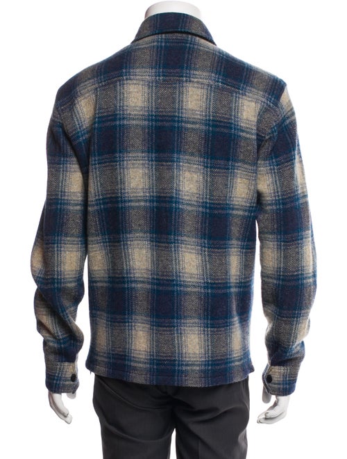 Ralph Lauren Denim & Supply Wool Plaid Print Polo Sweater
