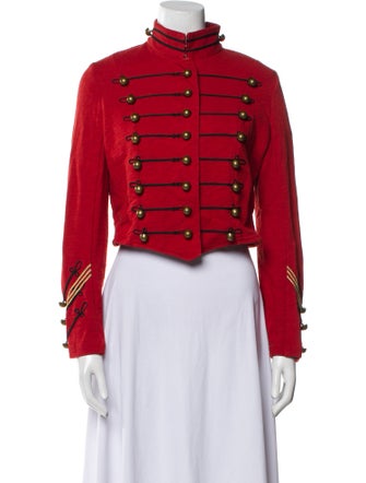 Ralph Lauren Denim & Supply Graphic Print Biker Jacket