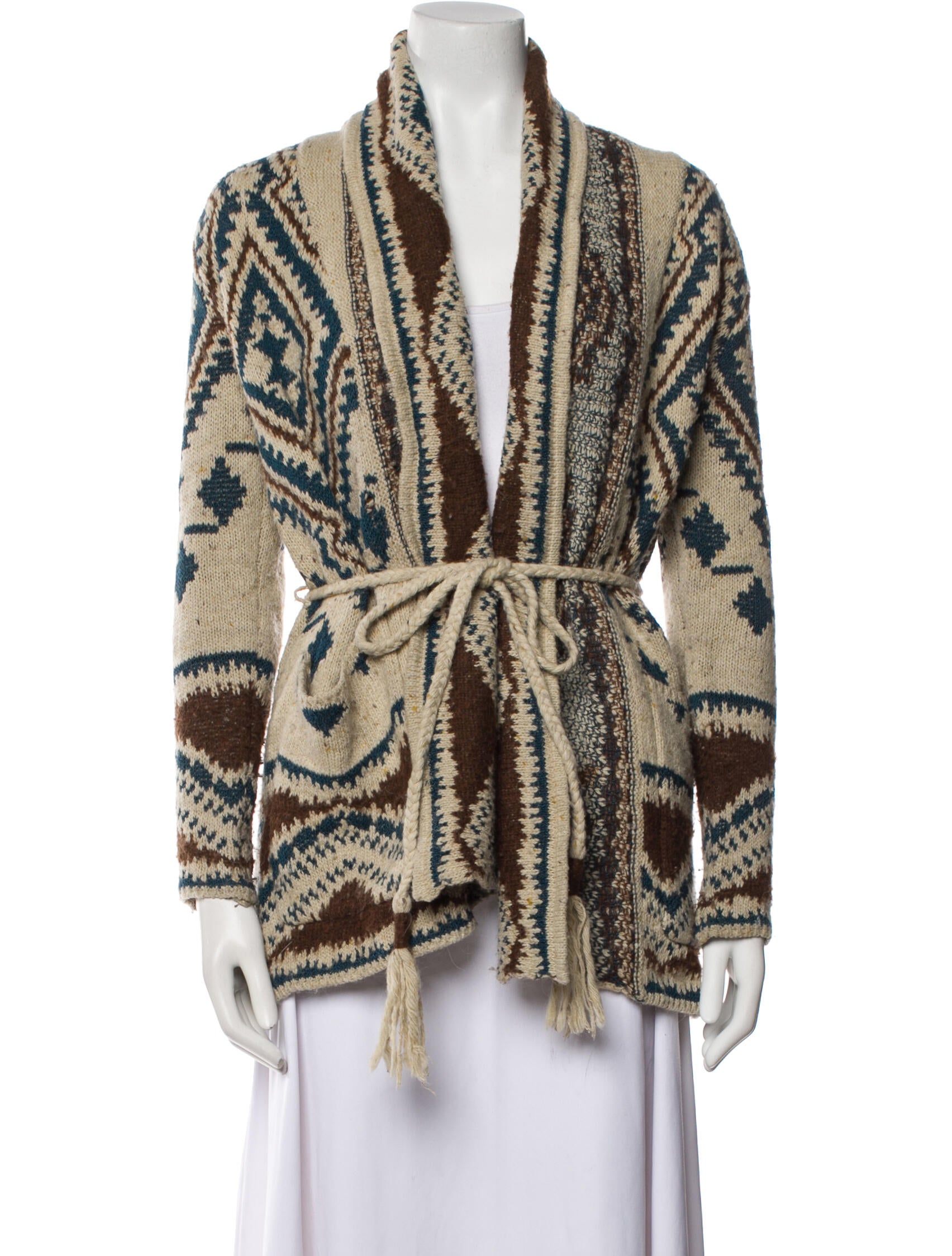 Ralph Lauren Denim & Supply Printed V-Neck Sweater