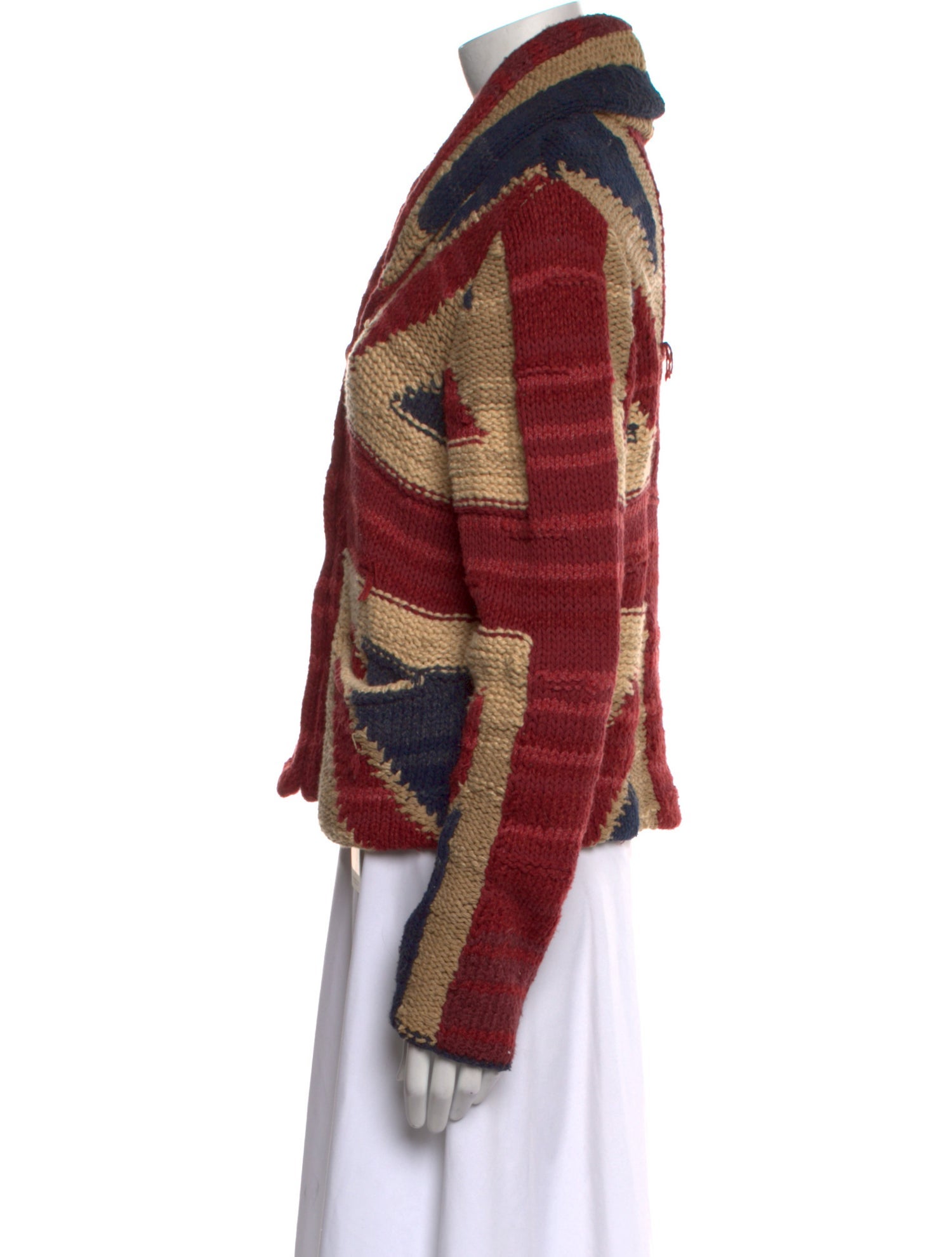 Ralph Lauren Denim & Supply Printed V-Neck Sweater