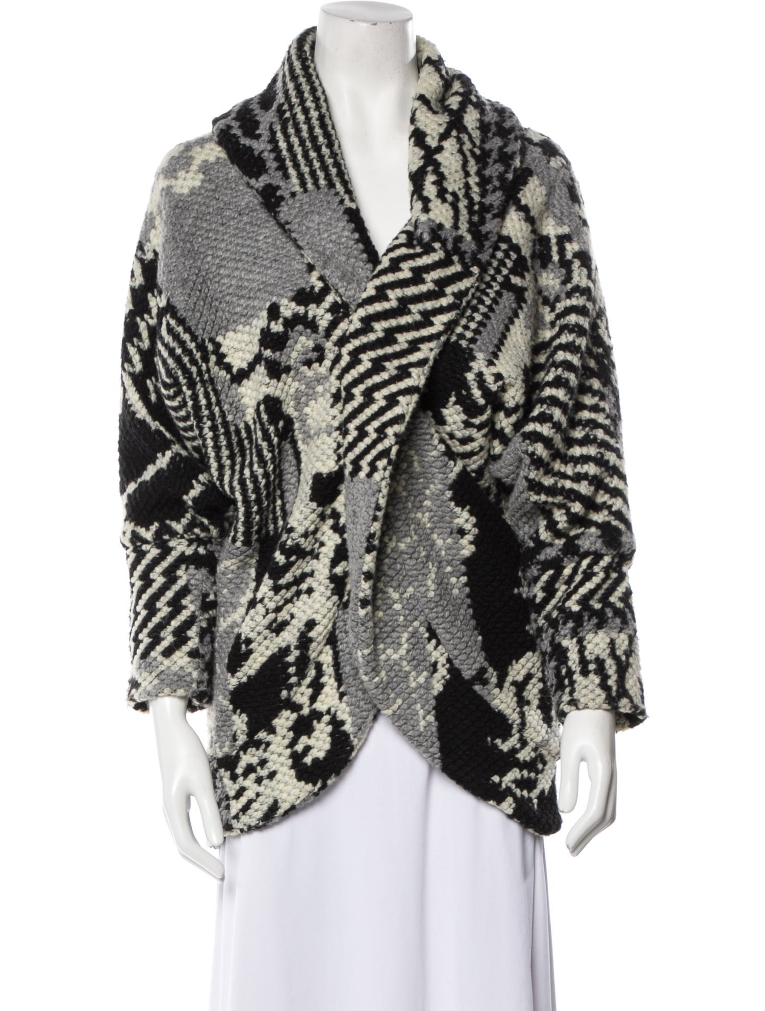 Rossodisera Printed V-Neck Sweater