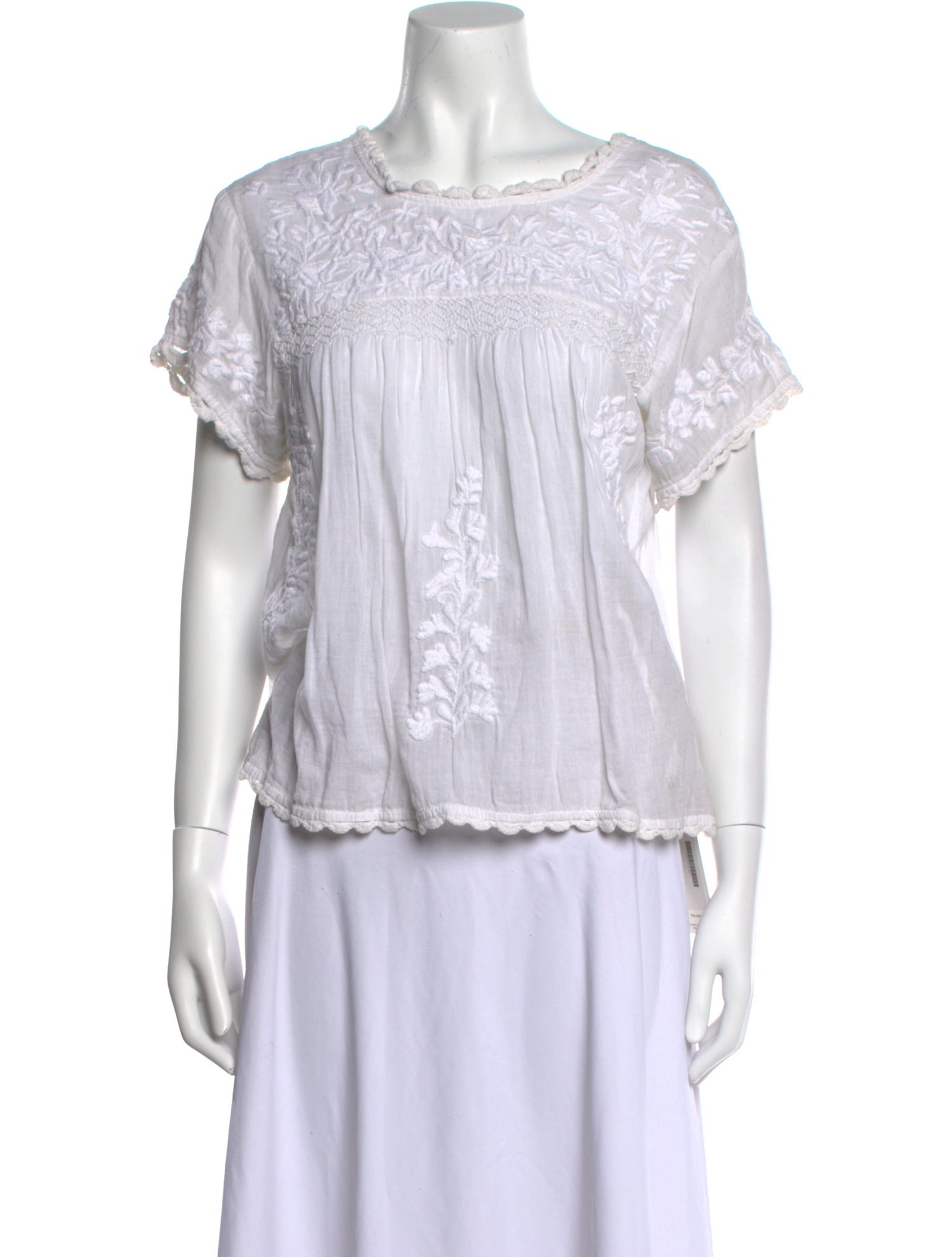 Rapsodia Bateau Neckline Short Sleeve Blouse