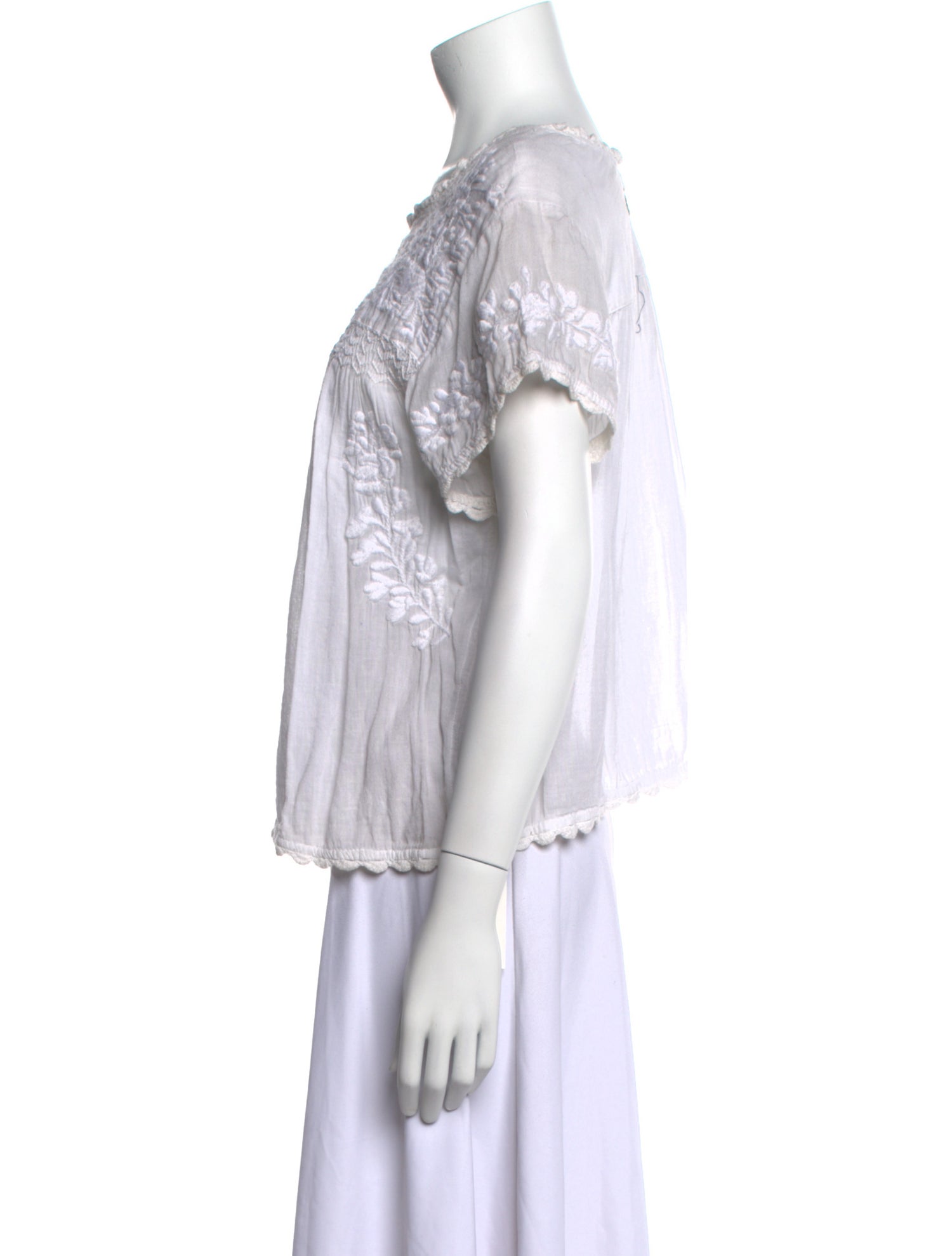 Rapsodia Bateau Neckline Short Sleeve Blouse