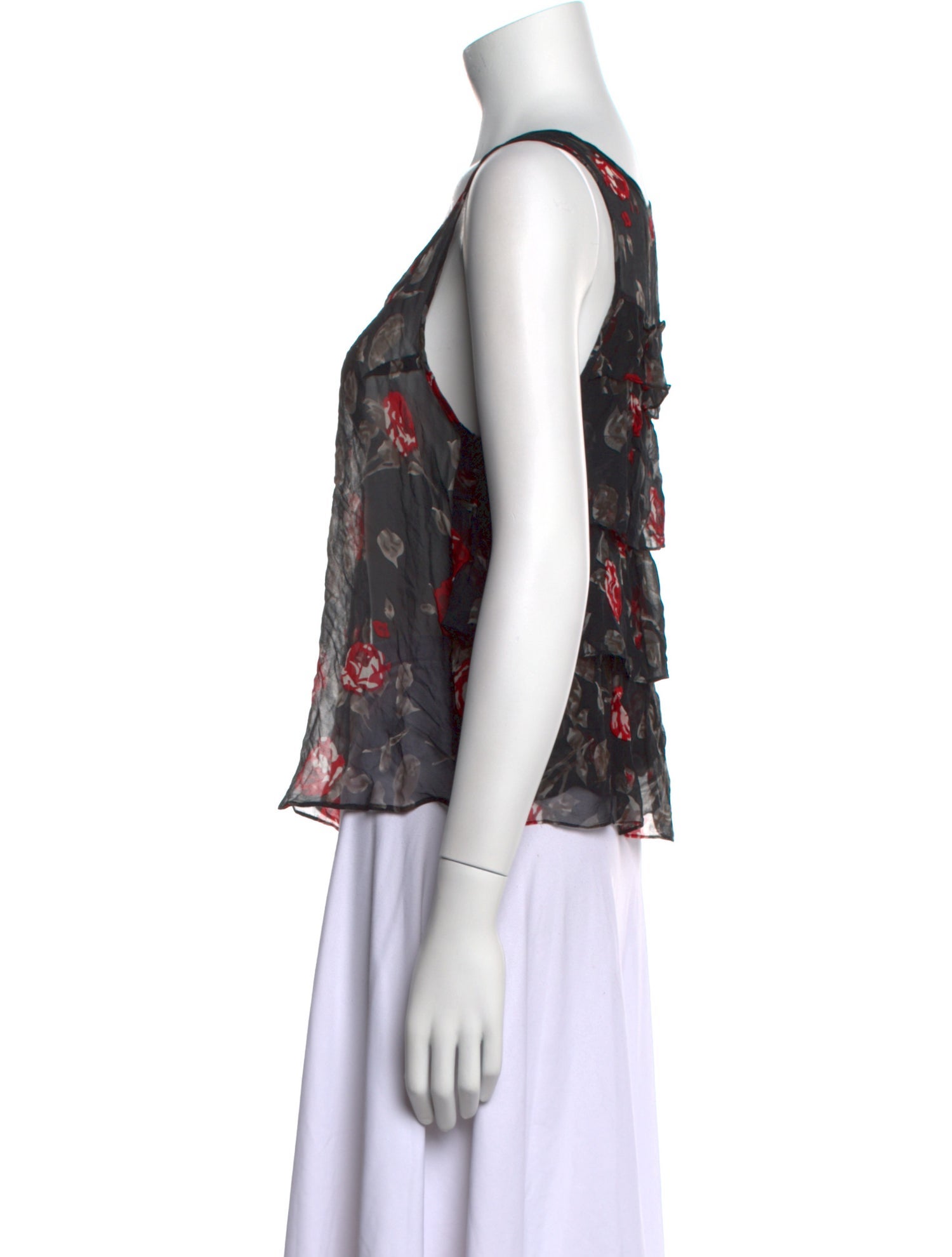 Rapsodia Floral Print Scoop Neck Top