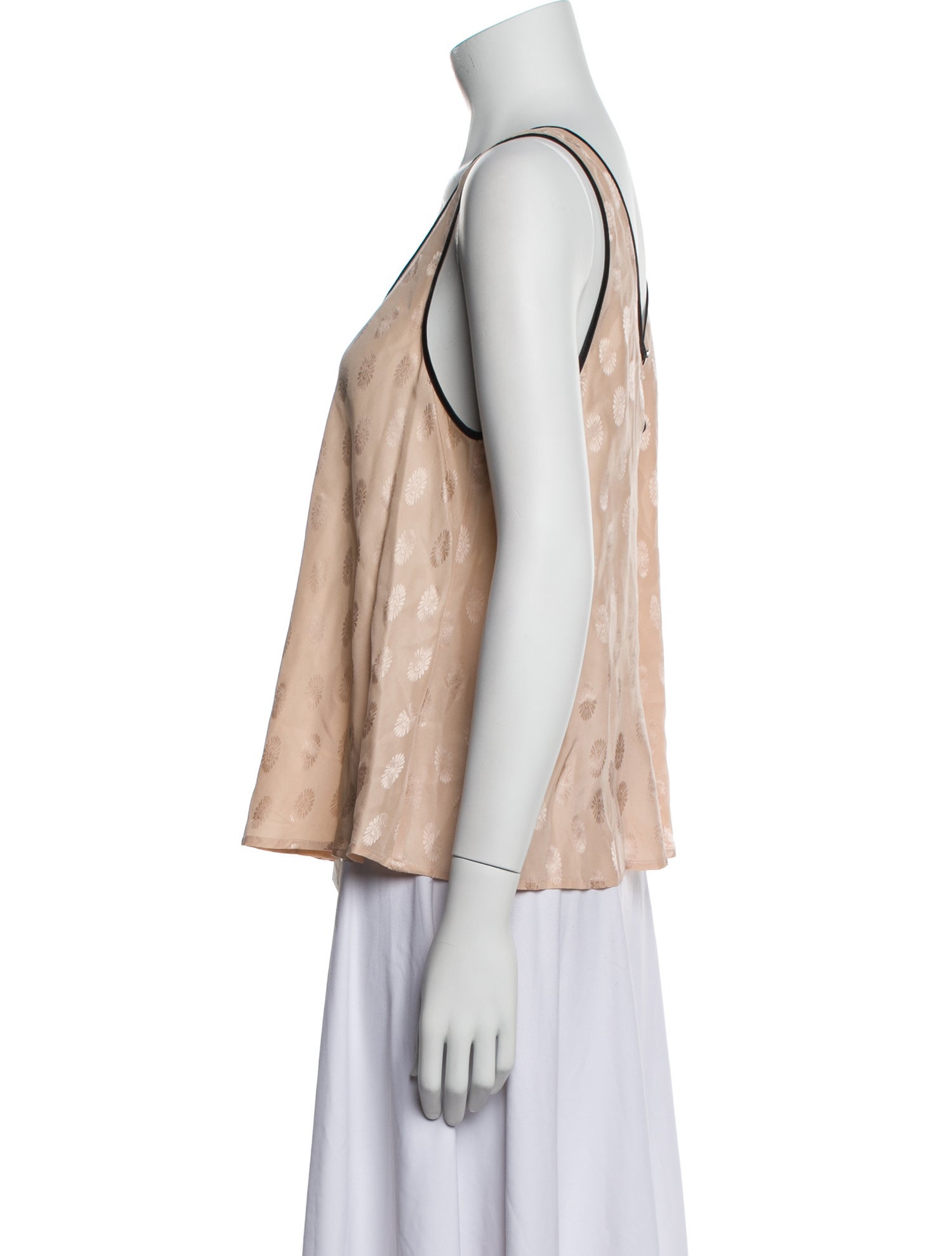 Rapsodia Polka Dot Print Scoop Neck Top