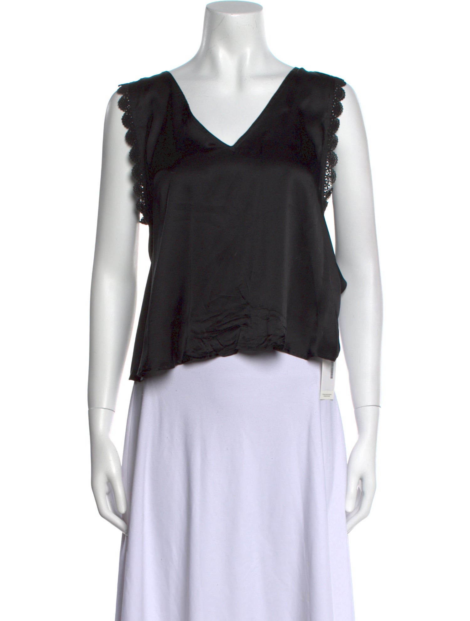 Rapsodia Silk V-Neck Crop Top