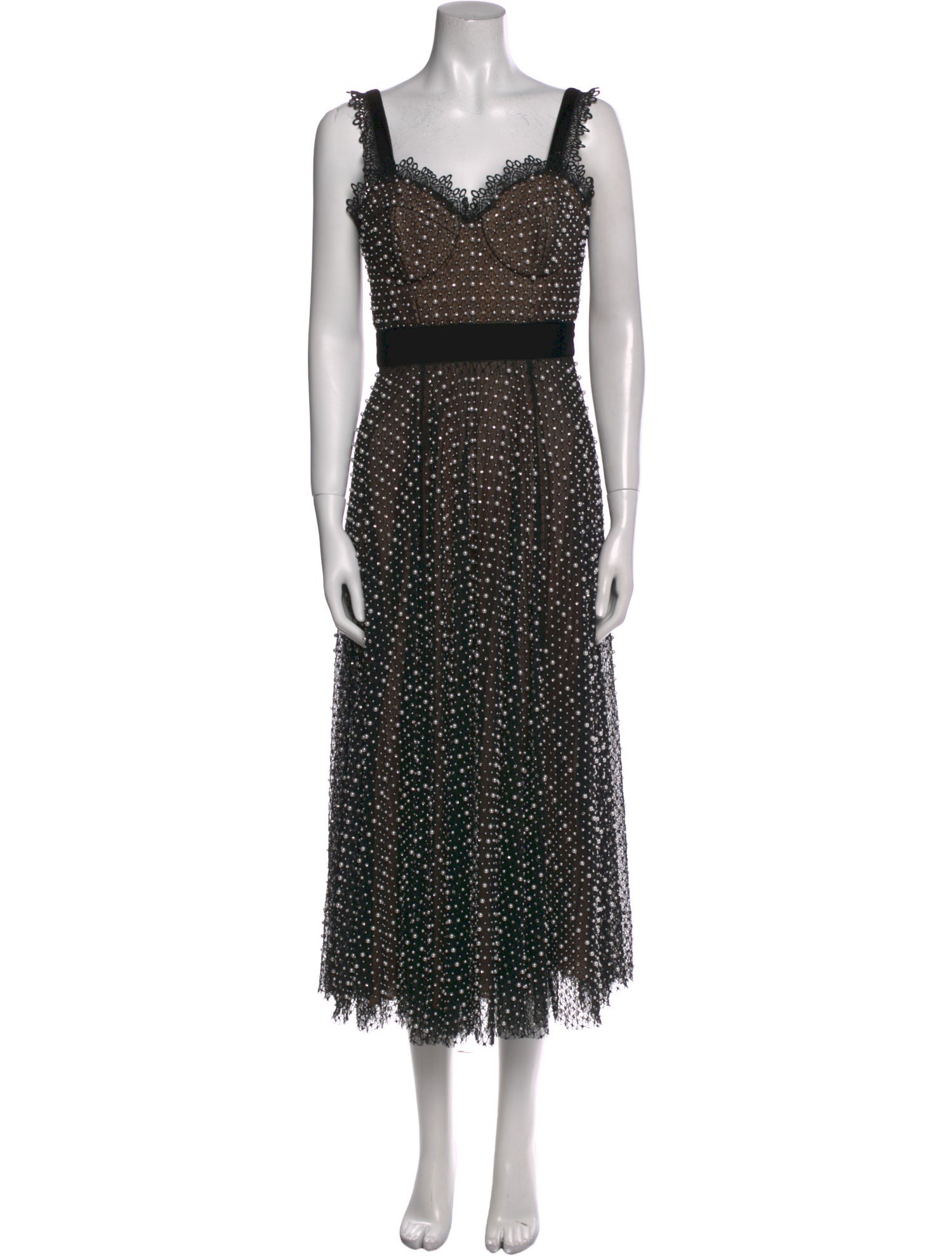 Ralph & Russo Polka Dot Print Long Dress w/ Tags