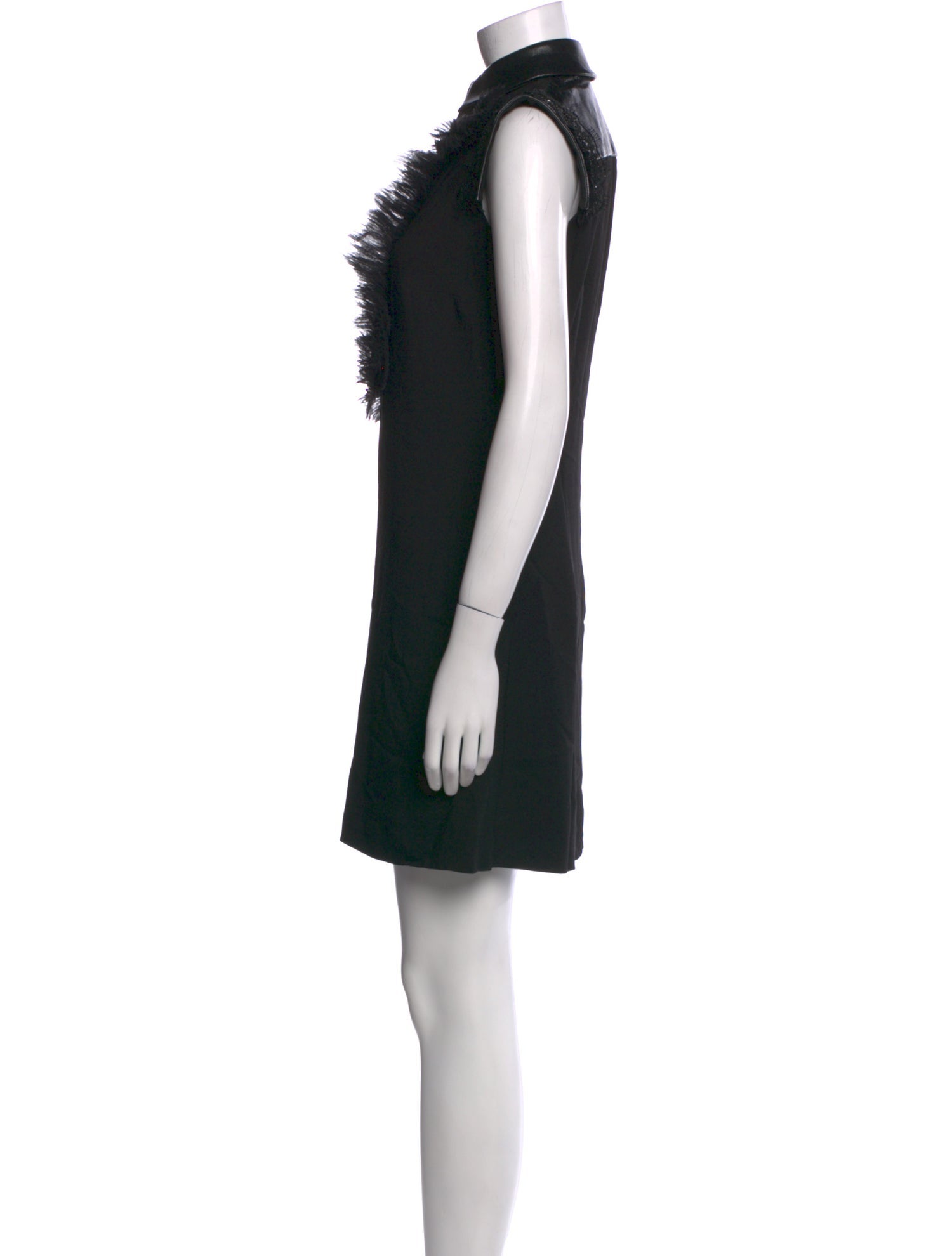 Ralph & Russo Mock Neck Mini Dress