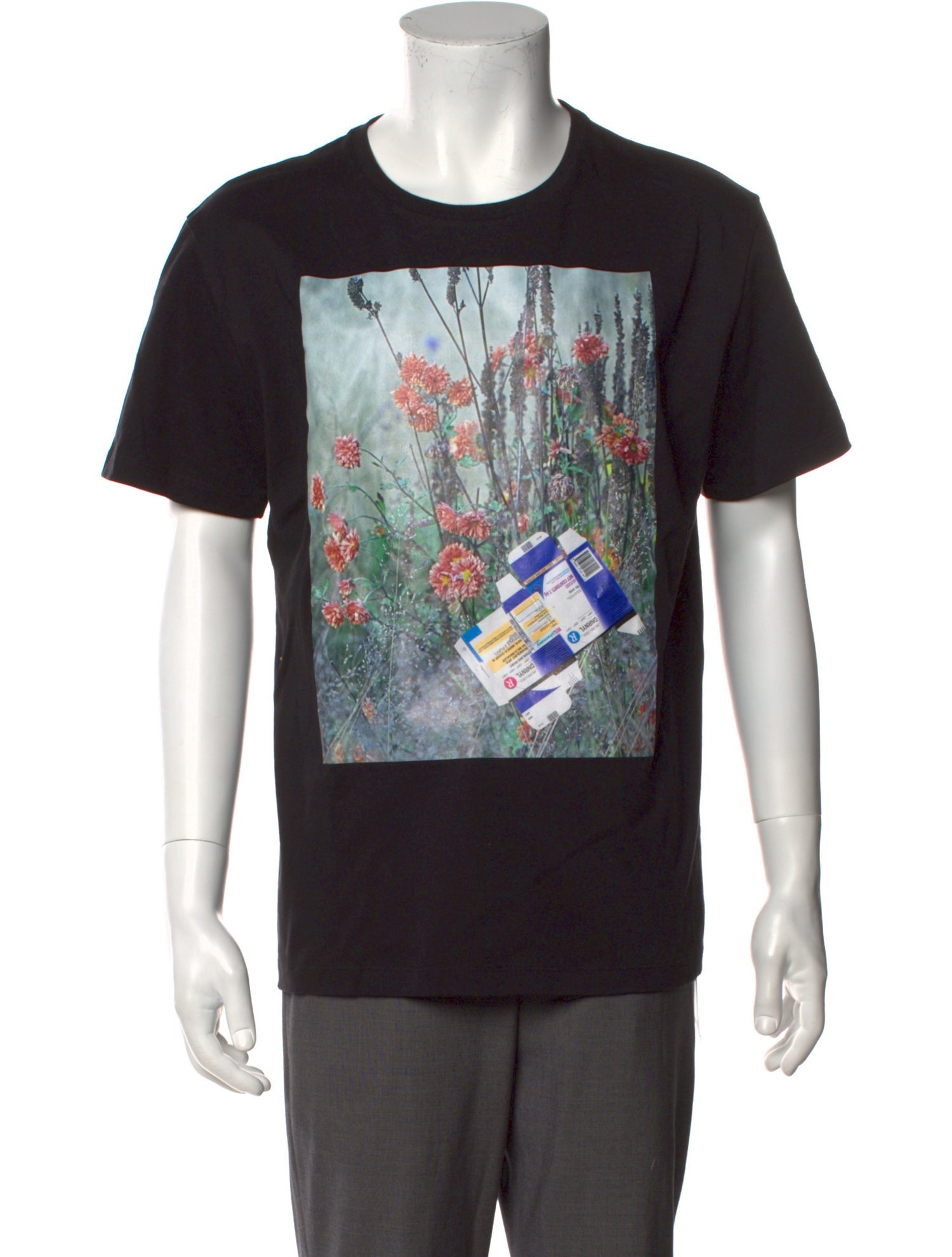 Raf Simons x Sterling Ruby 2014 Graphic Print T-Shirt - Black T 