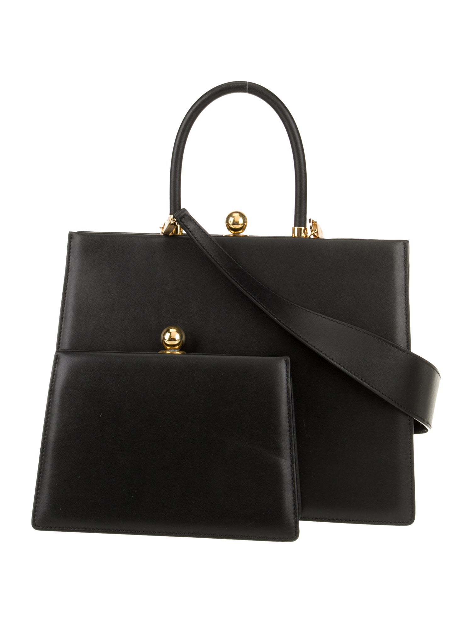 Ratio et Motus Leather Top Handle Bag