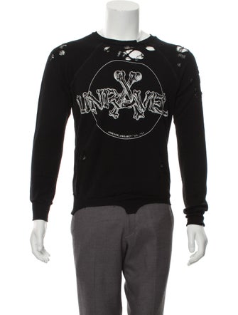 Unravel Project Distressed Graphic Sweatshirt