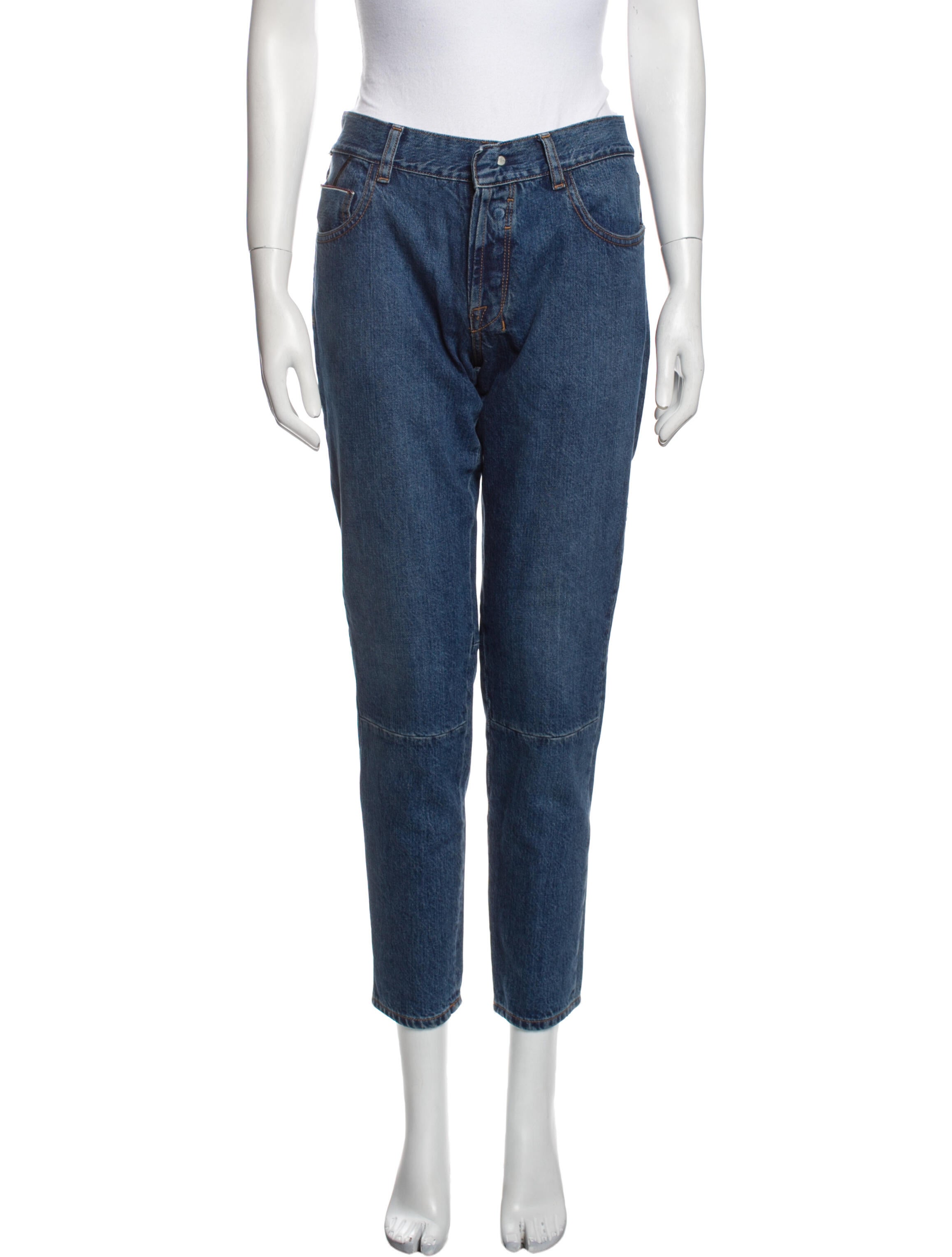Unravel Project Mid-Rise Straight Leg Jeans